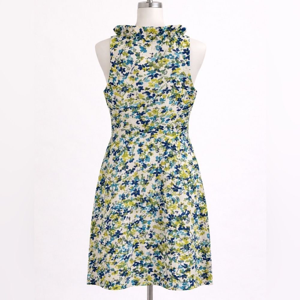 London Times Floral Sleeveless Floral Side Zip 100% cotton size 10 - Picture 2 of 9